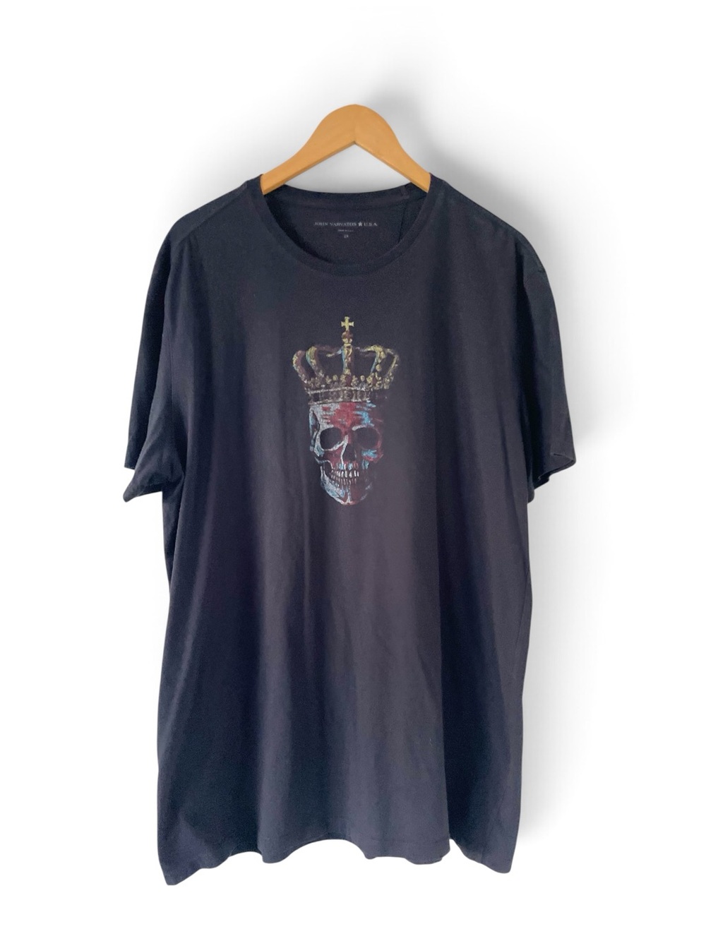 John Varvatos USA Skull Crown Graphic T-Shirt Black Size 2XL